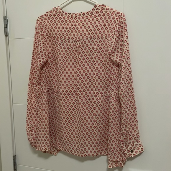 Maeve (Anthro) Laiken Henley Long Sleeve Blouse - Picture 5 of 8